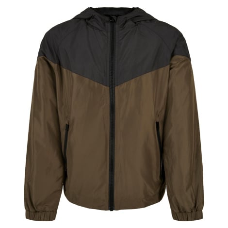 Chlapecký 2-Tone Tech Windrunner černá/darkolive Urban Classics