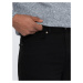 Men's tailored chino pants - black V1 OM-PACP-0151