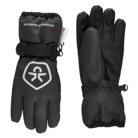 COLOR KIDS-Gloves, waterproof, black Černá 2021