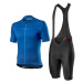 CASTELLI Cyklistický krátký dres a krátké kalhoty - CLASSIFICA - černá/modrá