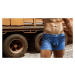 AUSSIEBUM modré pánské boxerky Bodydenim Hipster Denim