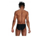 Pánské plavky speedo allover 7cm brief black/white/usa charcoal