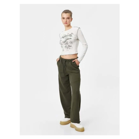 Koton Women's Clothing Pants Khaki