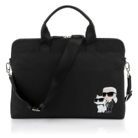 Taška na notebook karl lagerfeld k/ikonik 2.0 nylon laptop bag černá