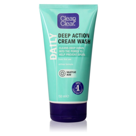 Clean & Clear Daily krémový čisticí gel na obličej 150 ml