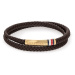 Tommy Hilfiger Hnědý kožený náramek s ocelovým zapínáním 2790551