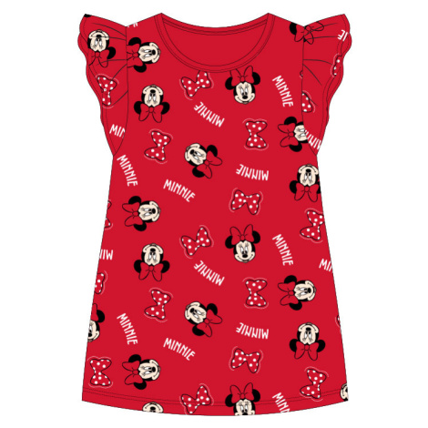Minnie Mouse - licence Dívčí noční košile - Minnie Mouse 5204A327, červená Barva: Červená