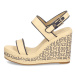 Tommy Hilfiger PLATFORM TH MONO RAFIA WEDGE