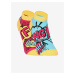 Žluto-ružové pánské veselé ponožky Dedoles Komiks