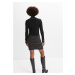 Bonprix BODYFLIRT pletené šaty s kovovou sponou Barva: Černá, Mezinárodní