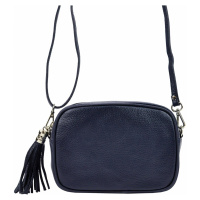 Kožená crossbody kabelka Patrizia Piu 01-067N modrá