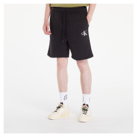 Calvin Klein Jeans Monogram Fleece Jogger Shorts Black