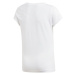 adidas YG E LIN TEE Dívčí triko, bílá, velikost
