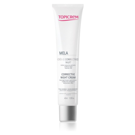Topicrem MELA Corrective Night Cream noční korekční krém proti pigmentovým skvrnám 40 ml