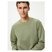 Koton 4wam70188mk 792 Green Men's Jersey Sweater