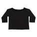 Mantis Dámské triko s 3/4 rukávem z organické bavlny P128 Black