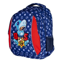 Školní batoh Brawl Stars Leon Shark modrý