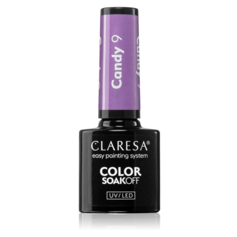 Claresa SoakOff UV/LED Color Candy gelový lak na nehty odstín 9 5 g