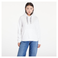 Mikina Tommy Jeans Boxy Logo Drawcord Hoodie White