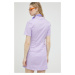 Šaty Dickies fialová barva, mini