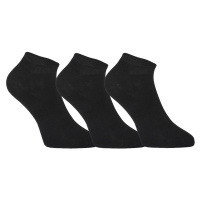 3PACK ponožky Styx nízké bambusové černé (3HBN960) L