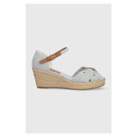 Sandály Tommy Hilfiger HIGH WEDGE SEERSUCKER dámské, na klínku, FW0FW07158