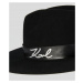 Klobouk karl lagerfeld k/signature soft fedora hat černá