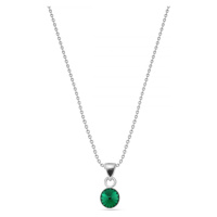 Náhrdelník zelený se Swarovski Elements Glee N1122SS29EM Emerald