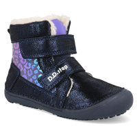 Barefoot dětské zimní boty D.D.step W063-356A modré