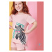 Dívčí pyžamo Muydemi 640078 | meruňková