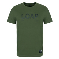 Pánské triko - LOAP Alaric, khaki Barva: Khaki