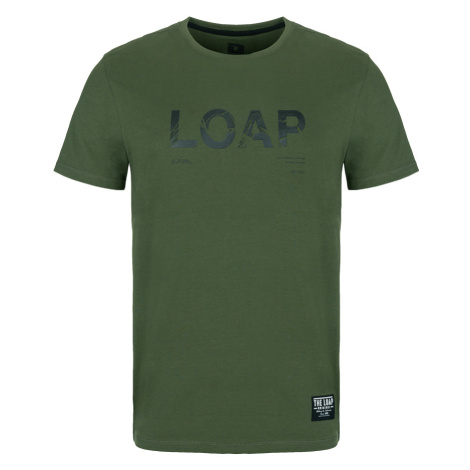 Pánské triko - LOAP Alaric, khaki Barva: Khaki