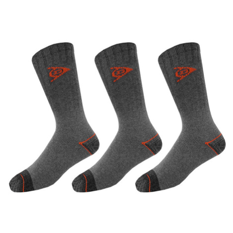 DUNLOP Pánské pracovní ponožky, 3 páry (tmavě šedá)