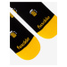 Žluto-černé vzorované ponožky Fusakle Pivní Salon