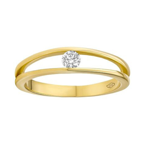 SILVEGO Zlatý prsten Danika s Brilliance Zirconia ze žlutého 14kt zlata FNNNF253RGY