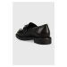 Kožené mokasíny Vagabond Shoemakers ALEX W dámské, černá barva, na plochém podpatku, 5548.001.20