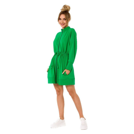 Made Of Emotion Dámské mini šaty Olwelon M733 zelená Zelená