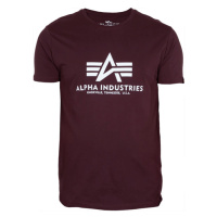 Alpha Industries Tričko Basic T-Shirt deep maroon