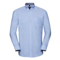 Blue Men's Long Sleeve Shirt Russell