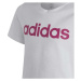 adidas LINEAR TEE Dívčí tričko, bílá, velikost