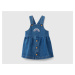 Benetton, Denim Look Dungaree Skirt