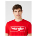 Červené pánské tričko s potiskem Wrangler