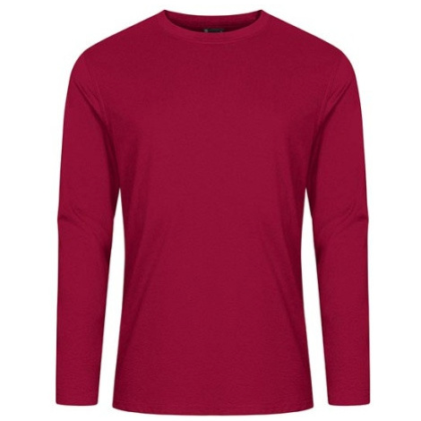 Excd by Promodoro Men´s T-Shirt Long Sleeve Pánské tričko s dlouhým rukávem CD4097 Granat