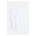 H & M - Tričko 3 kusy - bílá