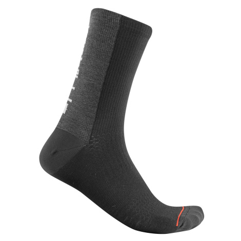 CASTELLI Cyklistické ponožky klasické - BANDITO WOOL 18 - černá