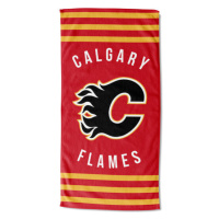 Calgary Flames plážová osuška Striped Beach Towel