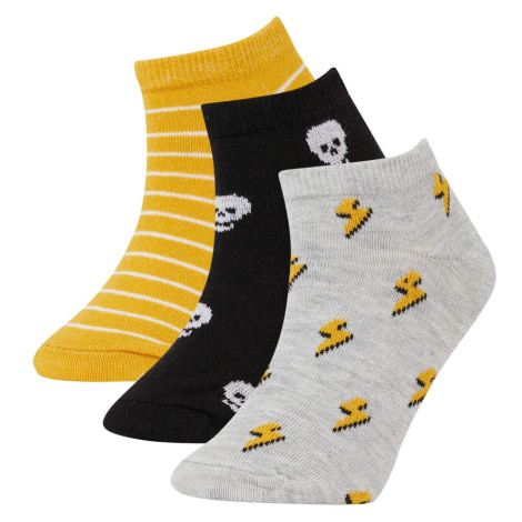 DEFACTO Boys' Cotton 3 Pack Short Socks