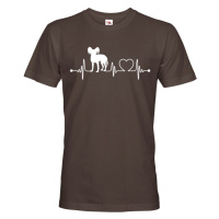 Pánské tričko pro milovníky zvířat - Čínsky chocholatý pes tep