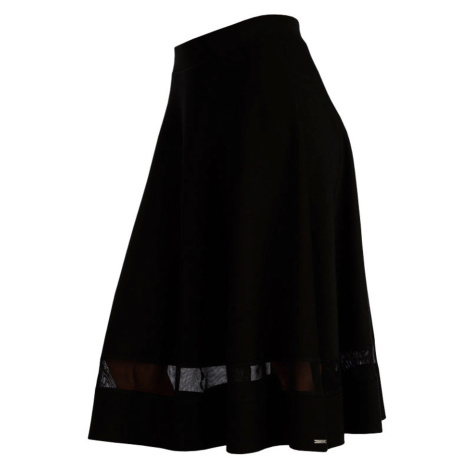 Litex Dámská sukně s průhledným pruhem 5E270 černá