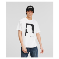 Tričko karl lagerfeld jeans klj regular karl sslv tee white